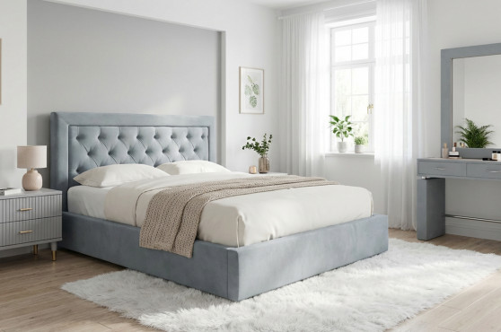 Дарина с прямым изголовьем и каретной стяжкой